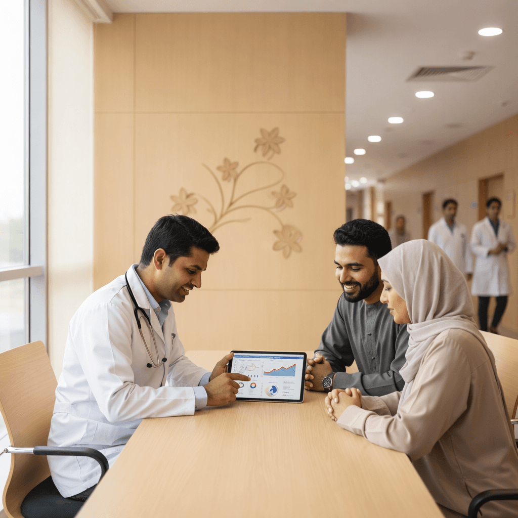 Doctor consulting patient